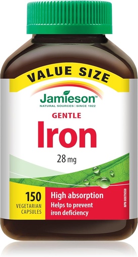 [BRSWYBILAEMGA2D2] Jamieson High Absorption Gentle Iron, 150 caps Value Size