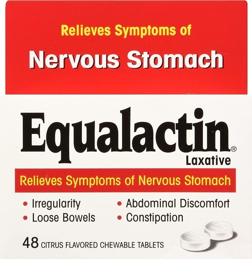 [BRSWIY33BR4QCDD6] Equalactin Laxative Chewable 48 Tablets