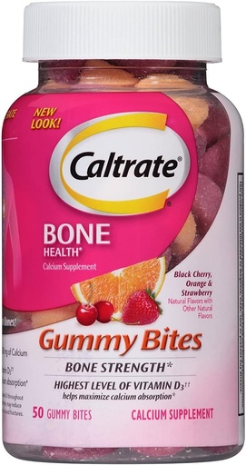 [BRSWIF35BYDRGADA] Caltrate +d Gummy Bites 50 Ct Caltrate +d Gummy Bites 50