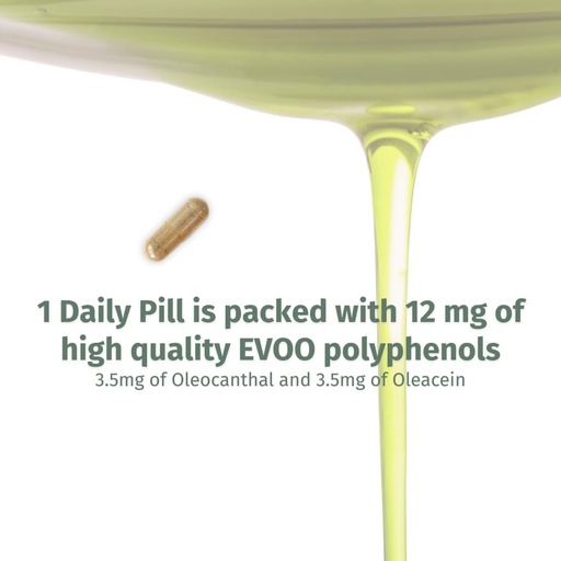 [BRSRAGIZA5YGMYD6] Καψάκια OleocanTM - 90 Day Supply - Premium EVOO Polyphenol Supplement - 3,5mg Oleocanthal και 3,5mg Oleacein - Broad Spectrum