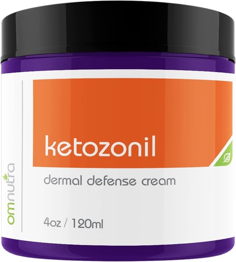 [BRSW2ZYTOF7WKA3X] Ketozonil Organic Based Dermal Defense Cream - 4OZ OTC Jock Itch Cream Athletes Foot Treatment