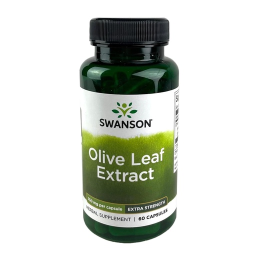 [BRSWIFITCEAAG3DO] Swanson Super Strength Olive Leaf Extract (750 mg, 60 Caps)