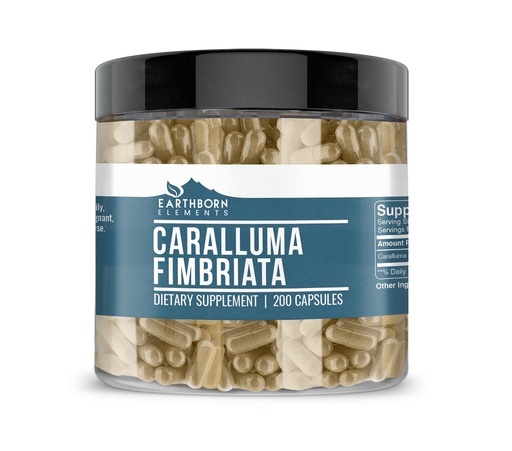 [BRSWYZT4CB7QEDT4] Earthborn Elements Caralluma Fimbriata 200 Capsules, Pure & Undiluted, No Additives