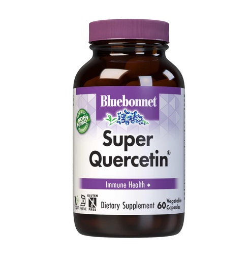 [BRSWIY32B57AYADK] Bluebonnet Nutrition Super Quercetin Vegetable Capsules, Vitamin C Formula, Best for Seasonal & Immune Support, Non GMO, Gluten Free, Soy Free, Milk Free, Kosher, 60 Vegetable Capsules