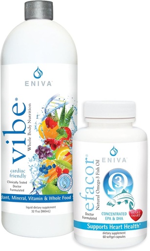 [BRSWGZY5BBYR4ELF] Eniva Vibe Fruit & Veggie Full Spectrum Daily Liquid Multi Vitamin Minerale și Omega 3s Combo Pack