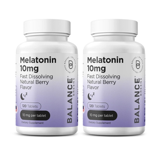 [BRSRAYL2BFYWKC3F] Balancebreens Melatonin 10mg Fast-Dissolve, 120 Tablets – Natural Sleep Aid for Restful Nights, Drug-Free Support for Relaxation and Tranquility
