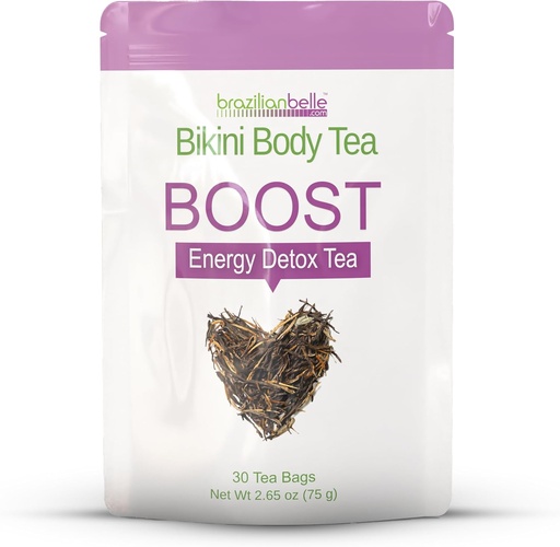 [BRSROBIHAQDRS2DB] Bikini Body Slimming Detox Tea - Laxative-Free Colon Cleanse Tea to Support a Healthy Weight - Gentle Cleansing Detox Tea for Belly Bloating Relief. All Natural Herbal Tea Blend (30 ct)