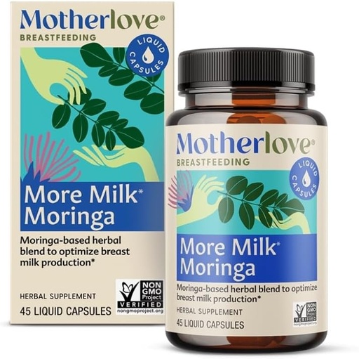 [BRSRAYILCUHRAH3O] Motherlove More Milk Moringa. Erhöhung der Brustmilchversorgung, 45 Zähler (Pack 1)