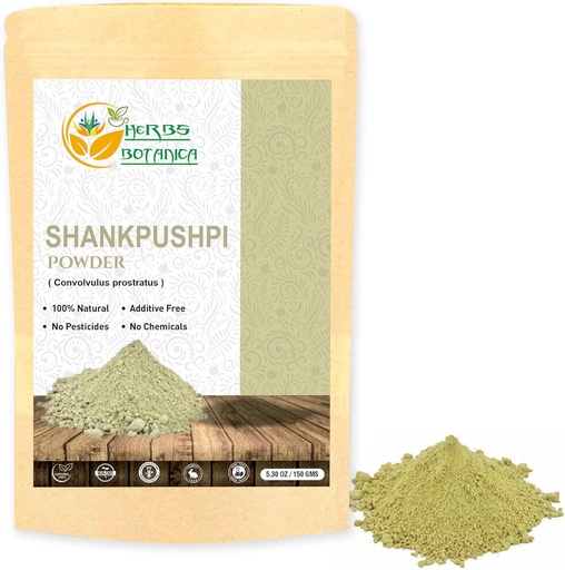 [BRSWYAYHO4DREEL7] Maitsetaimed Botanica Shankhpushpi Pulber Convolvulus Pluricaulis 100% looduslik | Toetab seedimist, immuunsust ja kognitiivset funktsiooni 5. 3 oz