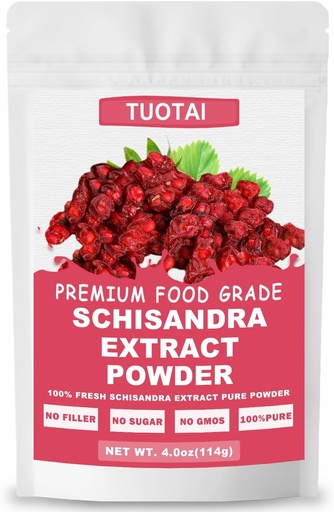[BRSROCY2CAGQ4FDA] Premium Schisandra Extract 10:1 Powder, 100% Natural Powder, No GMO, No Additives, Vegan