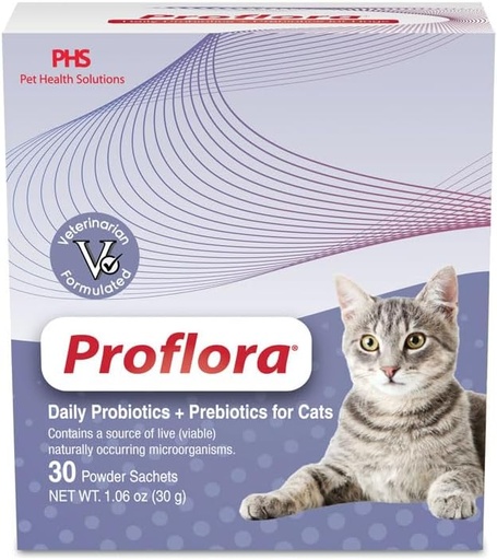[BRSRAZQBOZYB4E3X] Probiotics for Cats-Complete Gut Health & Immune Support. Easy to Use Digestive Multi-Strain Probiotics. Easier Diet Transitions, Healthier Skin & Coat & Helps Treat Diarrhea. 30 Packets.