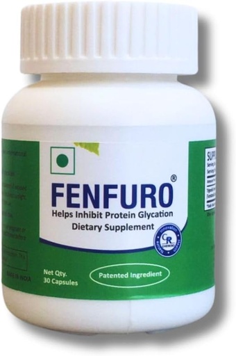 [BRSWKGL5O4DR4HTE] FENFURO Sangre Sugar Suplemento dietético Silencio clínicamente Provenido Silencio Patented Ingredient Silencio Fenugreek Seed Extracto Powder Capsules (1Pack of 30 Capsules)