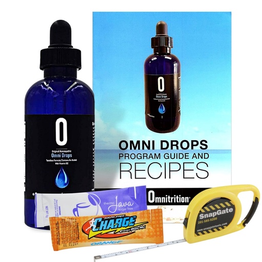 [BRSWGGQ3DECQKHLX] Omni Drop Program , Authentic Omnitrition - Basic Bundle Includes*** 4 oz Bottle Omni Drops with Vitamin B12 Program Guide, Samples and a Snapgate 10 Ft. Carabiner Tape Measure
