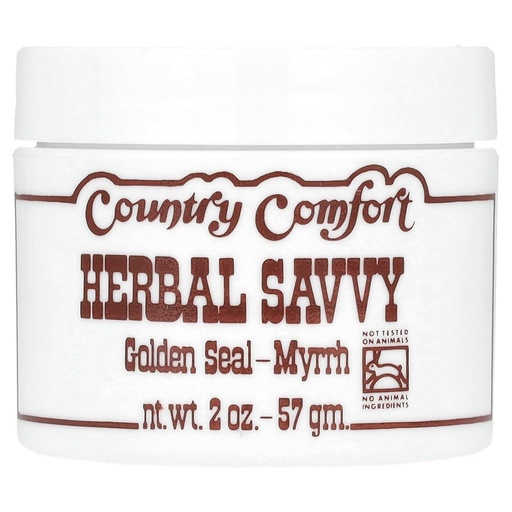 [BRSWIYQYOAIGGG3I] País Conforto Herbal Savvy Goldenseal Myrrh Suplemento, 2 Onça