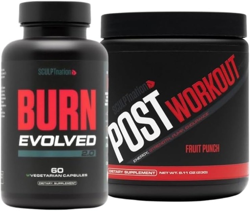 [BRSROAYZBZ5GCG3O] Sculpt Nation by V Shred Burn Evolved 2.0 and Post Workout Fruit Punch Bundle