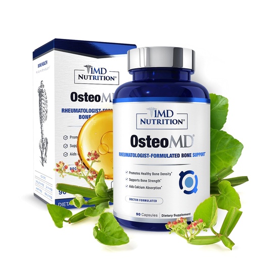 [BRSWGCATB4BQG2QY] 1MD Nutrition OsteoMD for Comprehensive Support - Supplement for Women and Men - Promote Density w/Vitamin D - Hydroxyapatite w/Vitamin D3 & K2-90 Capsules
