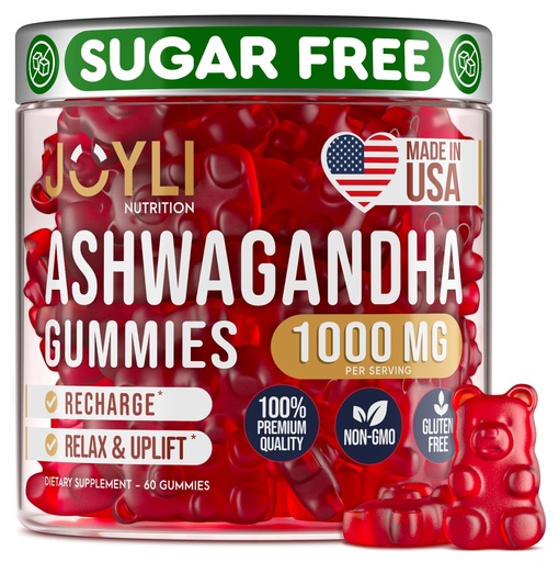 [BRSW2YY2AEMAAAYZ] Ashwagandha Gummies for Women & Men - Natural Calm Gummies with Ashwagandha Root Extract Vitamin C Zinc - Ashwagandha Herbal Supplement for Sleep Stress Balance - 60 Vegan Sugar Free Chews
