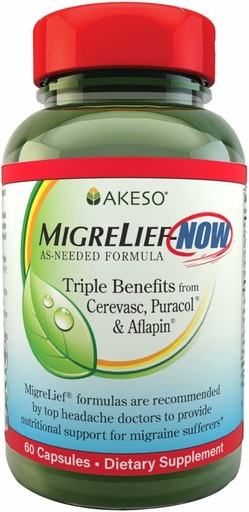 [BRSWKEY4BF4RSEA5] MigreLief-Now Fast-Acting Formula, As-Needed Nutritional Support for Migraine and Headache Sufferers - 60 Vegetarian Capsules
