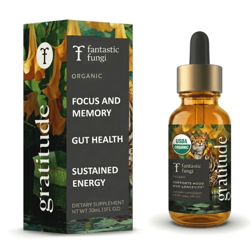 [BRSRMAA5OQFQMYLV] Fantastic Fungi Mushroom Extract with Lion’s Mane, Turkey Tail, Cordyceps, Reishi, Chaga, Shiitake, Maitake & Tremella - 8-in-1 Organic Complex Mushroom Supplement - Adaptogen Liquid Tincture, 1 fl oz
