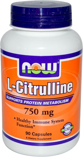 [BRSWIYQ6CABGEAA5] Now Foods: L-Citrulline Cardiovascular Health 750mg 90 caps (2 pack)