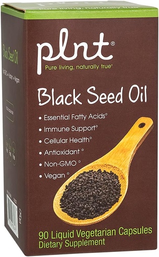 [BRSWGHQLBYNGKFDJ] plnt Black Seed Oil Capsules (90 Liquid Veggie Capsules)