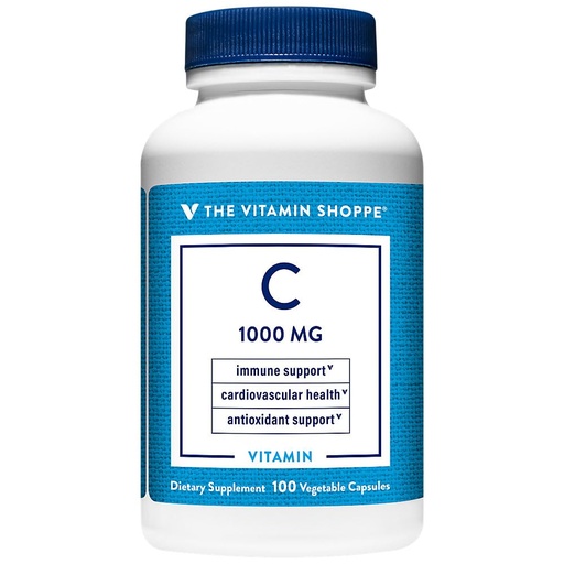 [BRSWIYTYOEDRE2LU] The Vitamin Shoppe C-1000 1,000MG, Antioxidant that Supports Immune (100 Capsules)