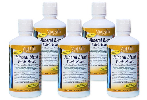 [BRSWIE3YBUHWKDYZ] Vital Earth Minerals Fulvic-Humic Mineral Blend - 32 fl oz ( 5 Pack )
