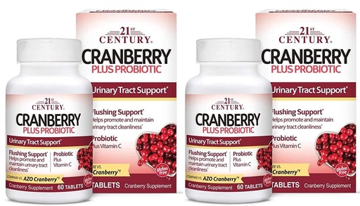 [BRSWKH35CECAI2A2] 21st Century Cranberry Plus Probiotic Tablets,2 Count