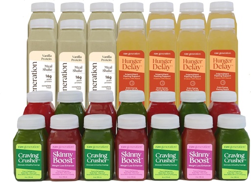 [BRSROA34B4NWKE3J] Raw Generation Higher Protein Intermitent Fasting Fuel Pack - Týždenne nalačno nápoj Kit s Vital Electrolytes & Supplementation to Improve Success 