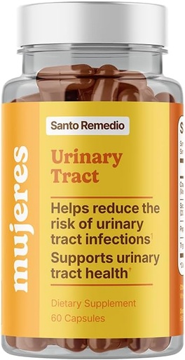 [BRSRAHQFBMMQOAA7] Santo Remedio Urinary Tract, Dietary Supplement, Helps Reduce Urinary Tract Infections, Unique Formula with Cranberries, Probiotics, and Enzymes, Clinically Proven Ingredients, Non-GMO, 30 Servings