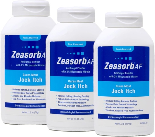[BRSWI2Y6OB6GE3DG] Zeasorb Antifungal Tratamento Pó, Jock Coceira 2,5 Oz (3 embalagem)
