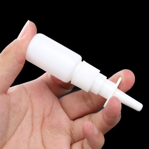 [BRSROFIZCEIBU3A7] 2pcs Empty Refillable White Plastic Medical Nasal Spray Bottles Pump Sprayer Container Vial Pot for Saline Water Wash Applications Deft Design Sinus Medicine
