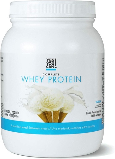 [BRSWY2QTDNYWMETF] Yes You Can! Whey Protein Powder, Gluten-Free Contains Iron and Vitamin D, Protein Shake 20 Grams - (Vanilla)
