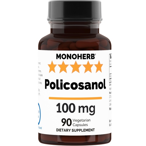 [BRSRA2T3B4DR4YDZ] MONOHERB Policosanol 100 mg per Capsule - 90 Veg Capsules