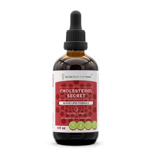 [BRSWGHYOOQMWMF35] Secrets of the Tribe - Cholesterol Secret, Blood Lipid Formula, Herbal Supplement Blend Drops Alcohol-Free Liquid Extract 4 fl oz