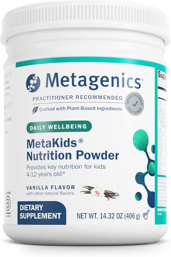 [BRSROFIOA4DQ2HY4] Metageenit MetaKids Nutrition Powder - Lasten monivitamiinijauhe - kanssa prebiootti, DHA, Proteiini & aminohapot - Täydellinen proteiini - ei-GMO & Gluteenittomat