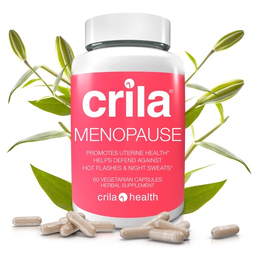 [BRSWGFL2BEFAIAD7] Crila Health Menopause Supplements for Women - 60 Ct. I Night Sweats & Hot Flashes Menopause Relief for Women with No Estrogen, Natural Ingredients, Reduce Moods Swings, Fatigue & Bloating*