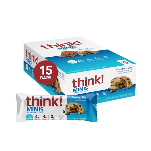 [BRSRAYAZBYHBMD3P] think! Minis, Chocolate Chip, 15 Count