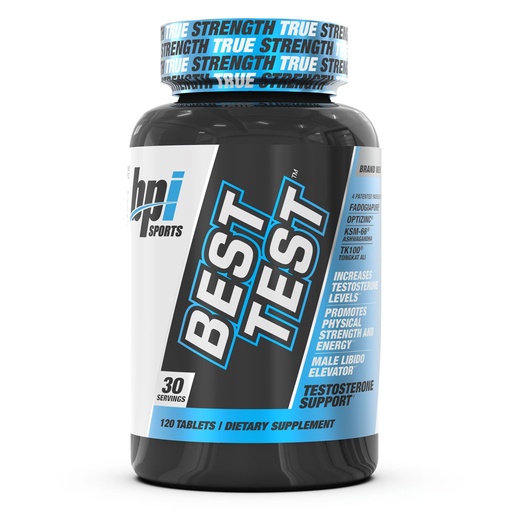 [BRSRAYIEA4NGKCLV] BPI Sports Best Test - Testosterone Booster for Men - Muscle Recovery & Metabolism Support, Natural Testosterone Supplement for Men, Improves Stamina, Energy & Performance - 30 Servings