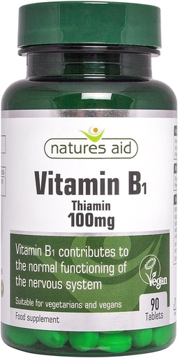 [BRSWKZAACUMBYFTA] Vitamin B1 100mg 90 Tabs-2 Pack