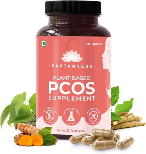 [BRSROZARAUPAI3QV] Завод На основі PCOS / PCOD Supplement 60 Veg Capsules (500Mg) Pack 1 Ayurvedic Медицина для затриманих періодів добавки для жінок, які сприяють кращому циклу & Гормональний баланс