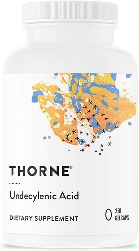 [BRSWIYQPAQIRSDTO] THORNE - Undecylenic Acid (Formerly Formula SF722) - 250 mg of Undecylenic Acid - for a Healthy Balance of Gut & Vaginal Flora* - Gluten Free - 250 Gelcaps - 50 Servings