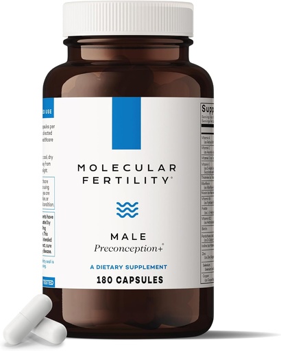 [BRSROHY3CQGQGHQ3] Mand Preconception + Fertilitet Kosttilskud til mænd - Reproduktiv Cell & Fertilitet Support - Conception for ham - CoQ10, Ashwagandha, Shilajit, DAA, Zink, Selen - 30 Day Supply