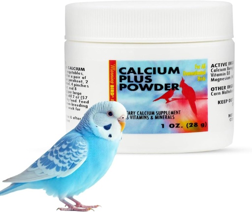 [BRSWKYA4AV7QYFI7] Morning Bird Calcium Plus Powder for Birds 1 oz – Calcium Carbonate Powder with Magnesium Glycinate & Vitamin D – Bone Strength & Immune Support Supplement – Calcium Formula for All Bird Sizes