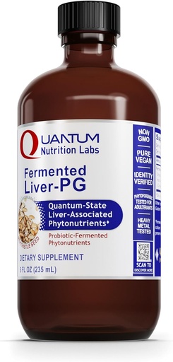 [BRSWIZYCBYDQM3AV] QNL Fermented Liver-PG - Vegan Liver Aid Supplement - Contains Organic Turmeric & Milk Thistle - Liver Support Supplement for Women & Men - 8 fl oz