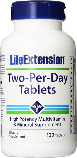 [BRSWIFYQA55AYCLE] Life Extension Two per Day 120 Tablet
