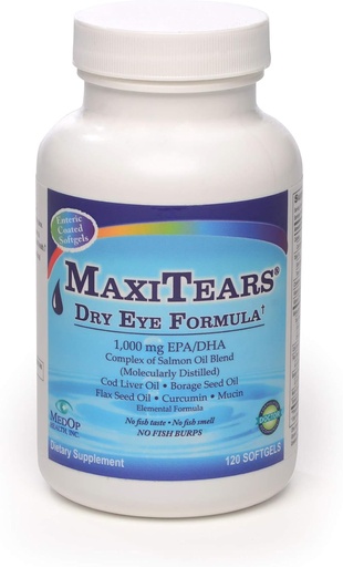 [BRSWIZQ2O54GMHY3] MedOp MaxiTears® Dry Eye Formula 120 softgels, 1 pudel