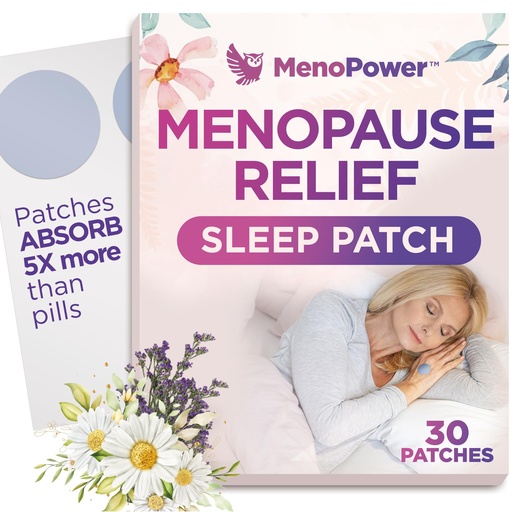 [BRSRAEADPJ4AADI2] Cooling Sleep Patch with Melatonin for Menopause Relief, Hot Flash Relief & Night Sweats | Menopause Patches for Women - Cooling Patch for Hot Flashes, Menopause Cooling Product for Better Sleep