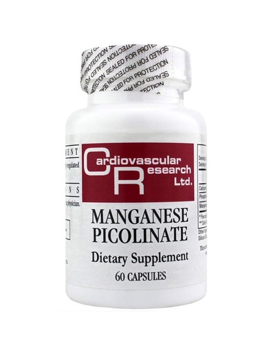 [BRSWIYIKBEBWIALI] Cardiovascular Research Manganese Picolinate, White, 60 Count