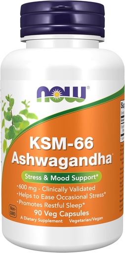 [BRSRAGQ6AQPQEDI7] AHORA Suplementos, KSM-66 Ashwagandha®, Stress y Sleep Support, 90 Veg Capsules